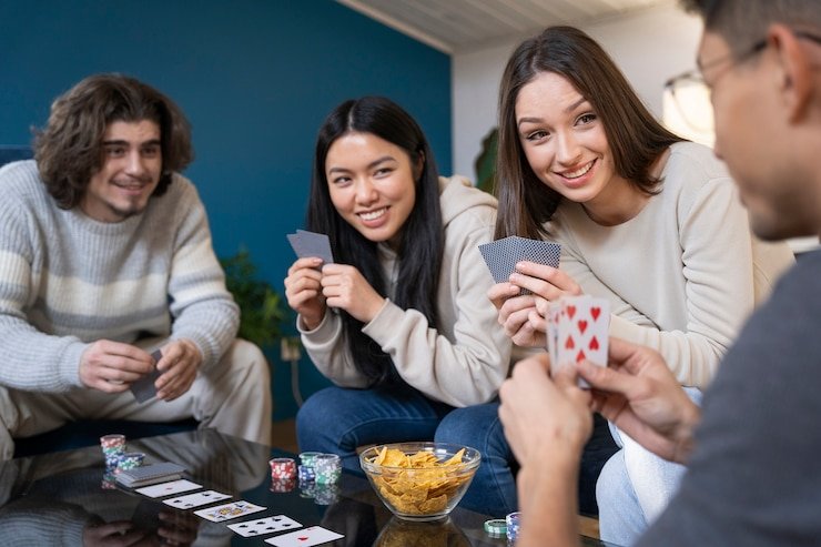Mobile phone showing jackpot toto dashboard with live games